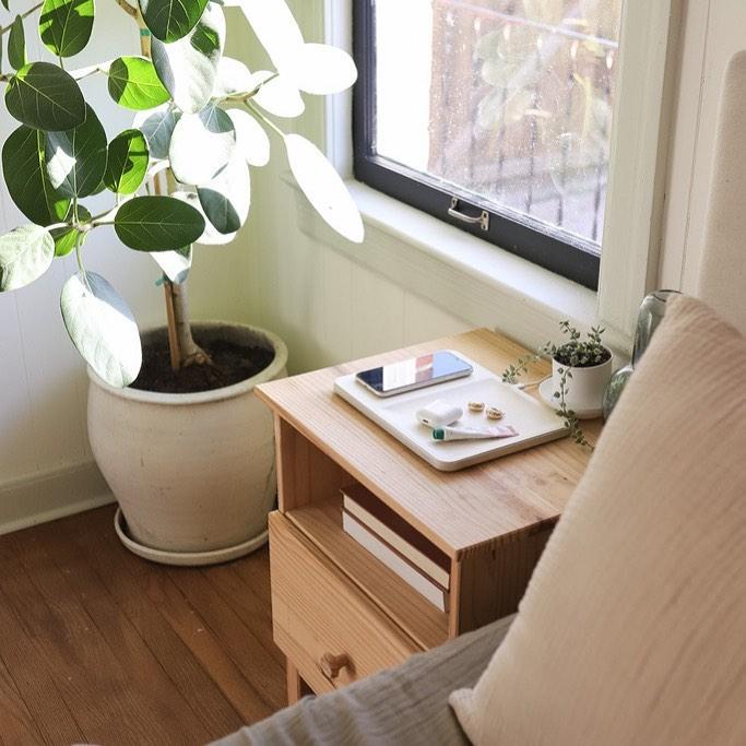 Courant product on side table