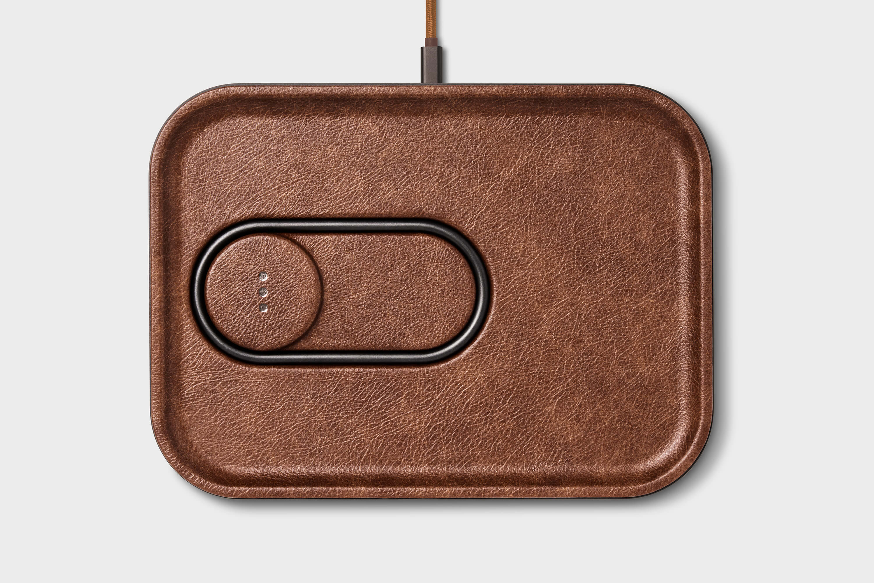 Courant Mag 3: Classics Dual Device Charging Tray - Saddle